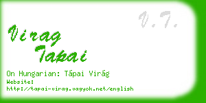 virag tapai business card
